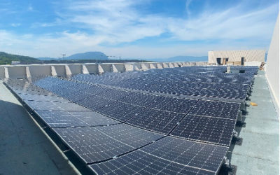Le collège de St Cergues vers une autonomie énergétique avec 640 m2 de panneaux solaires